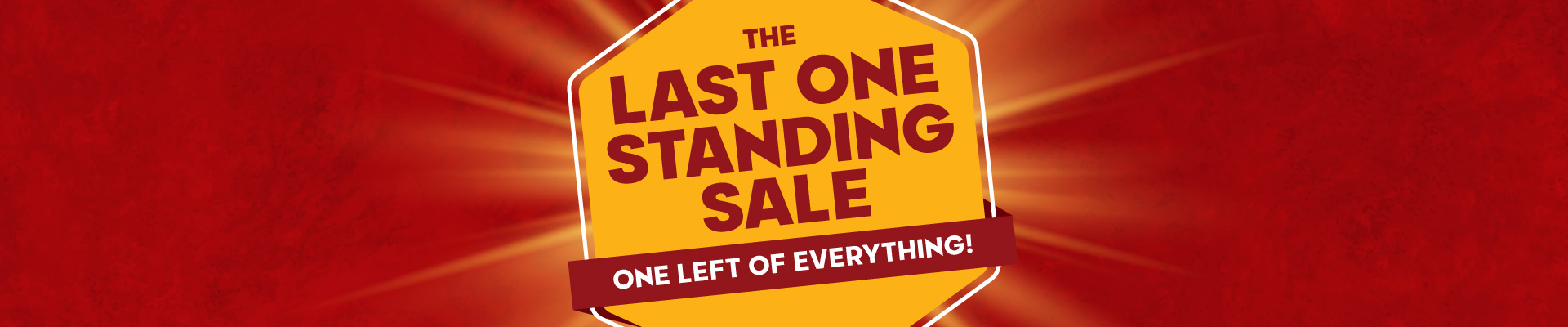 The Last One Standing Sale Banner