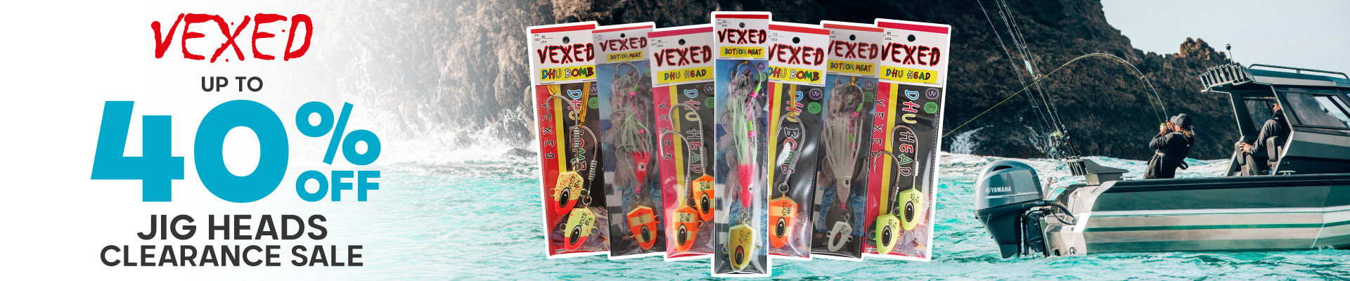 Vexed Jig Heads Clearance Sale Banner