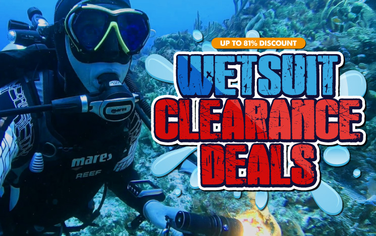 Wetsuit Clearance Deals Banner