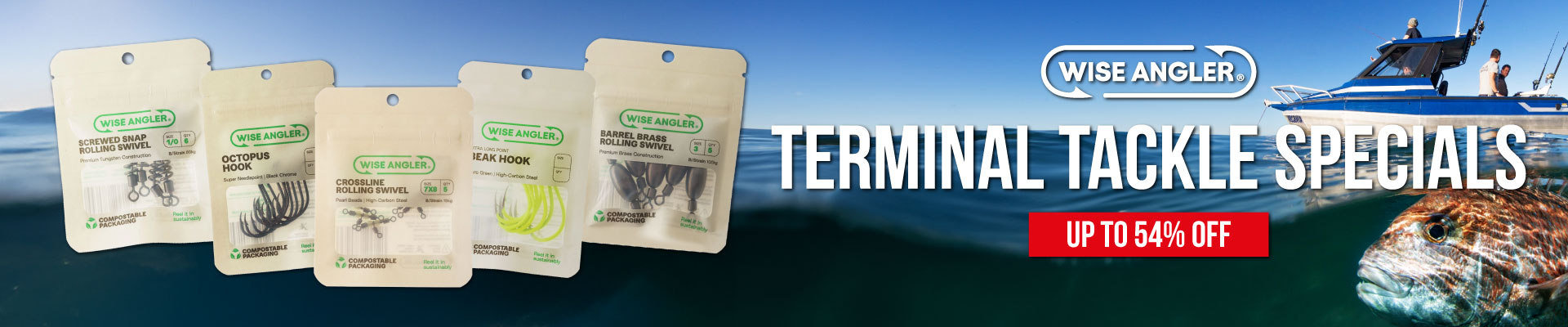 Wise Angler Terminal Tackle Specials Banner