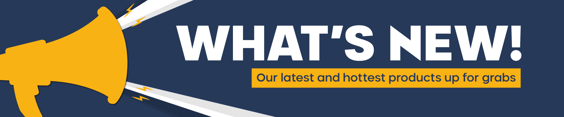 WHAT'S NEW! Banner